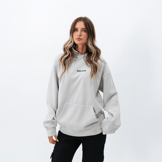 BORN AGAIN HOODIE (MOONSTONE GREY) - Born Again Collection