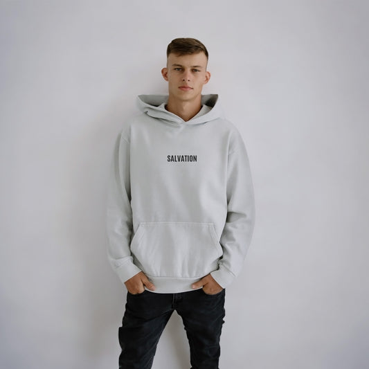 SALVATION HOODIE (MOONSTONE GREY) - effortless essentials co.