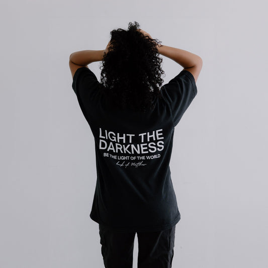 LIGHT THE DARKNESS OVERSIZED TEE - Born Again Collection