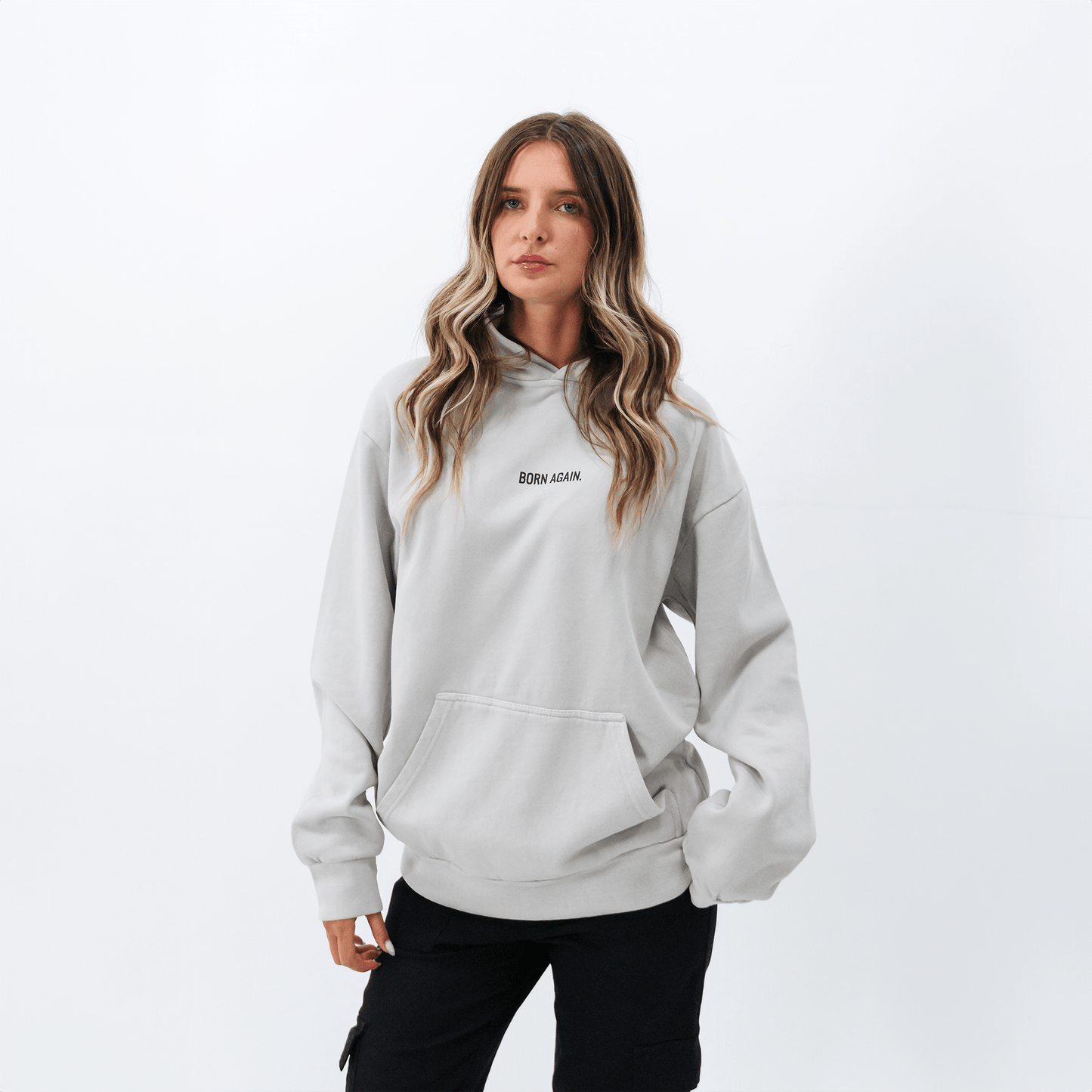 BORN AGAIN HOODIE (MOONSTONE GREY) - Born Again Collection