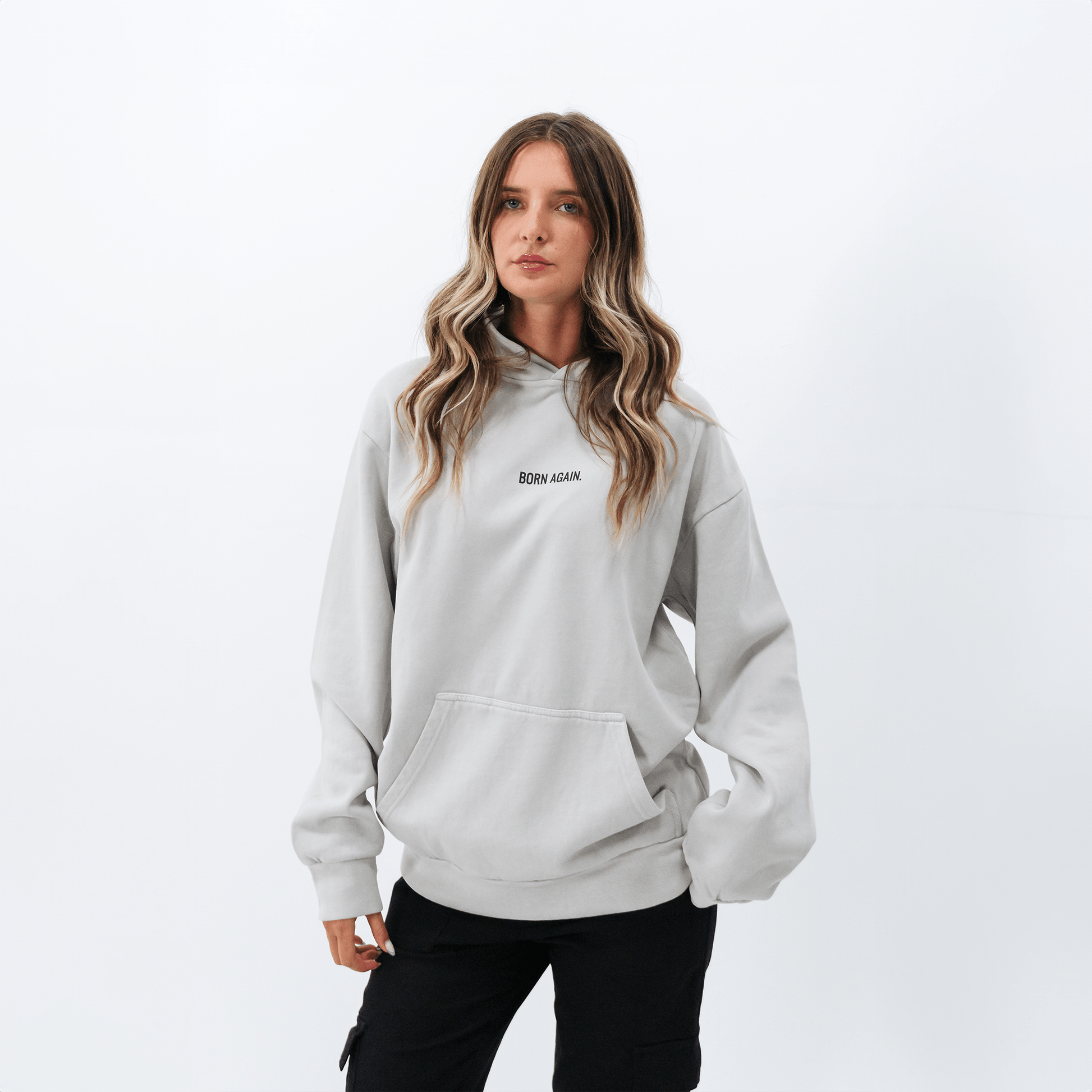 BORN AGAIN HOODIE (MOONSTONE GREY) - Born Again Collection