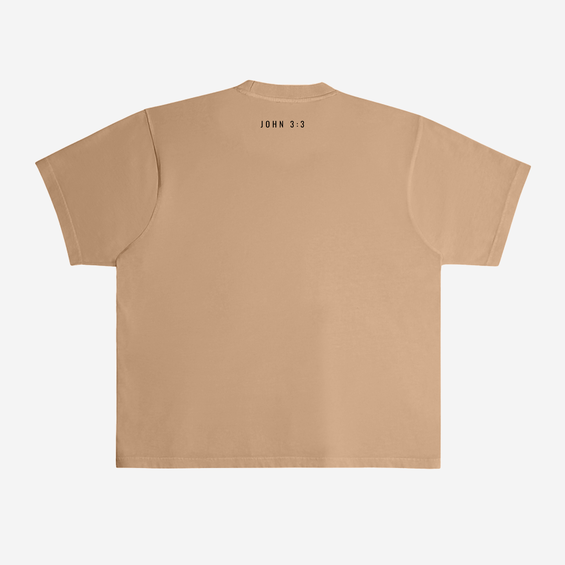 BORN AGAIN OVERSIZED TEE (SANDSTONE BEIGE) - Born Again Collection