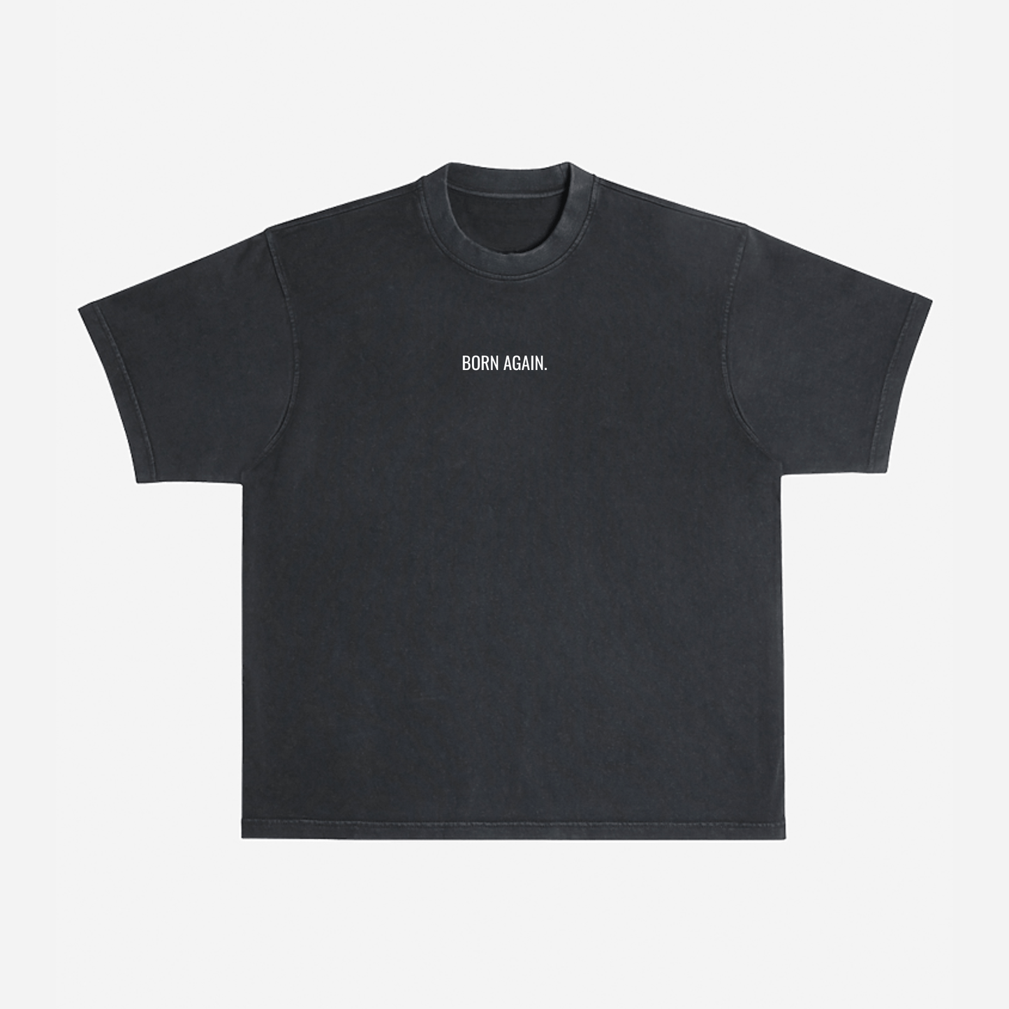 BORN AGAIN OVERSIZED TEE (WASHED BLACK) - Born Again Collection