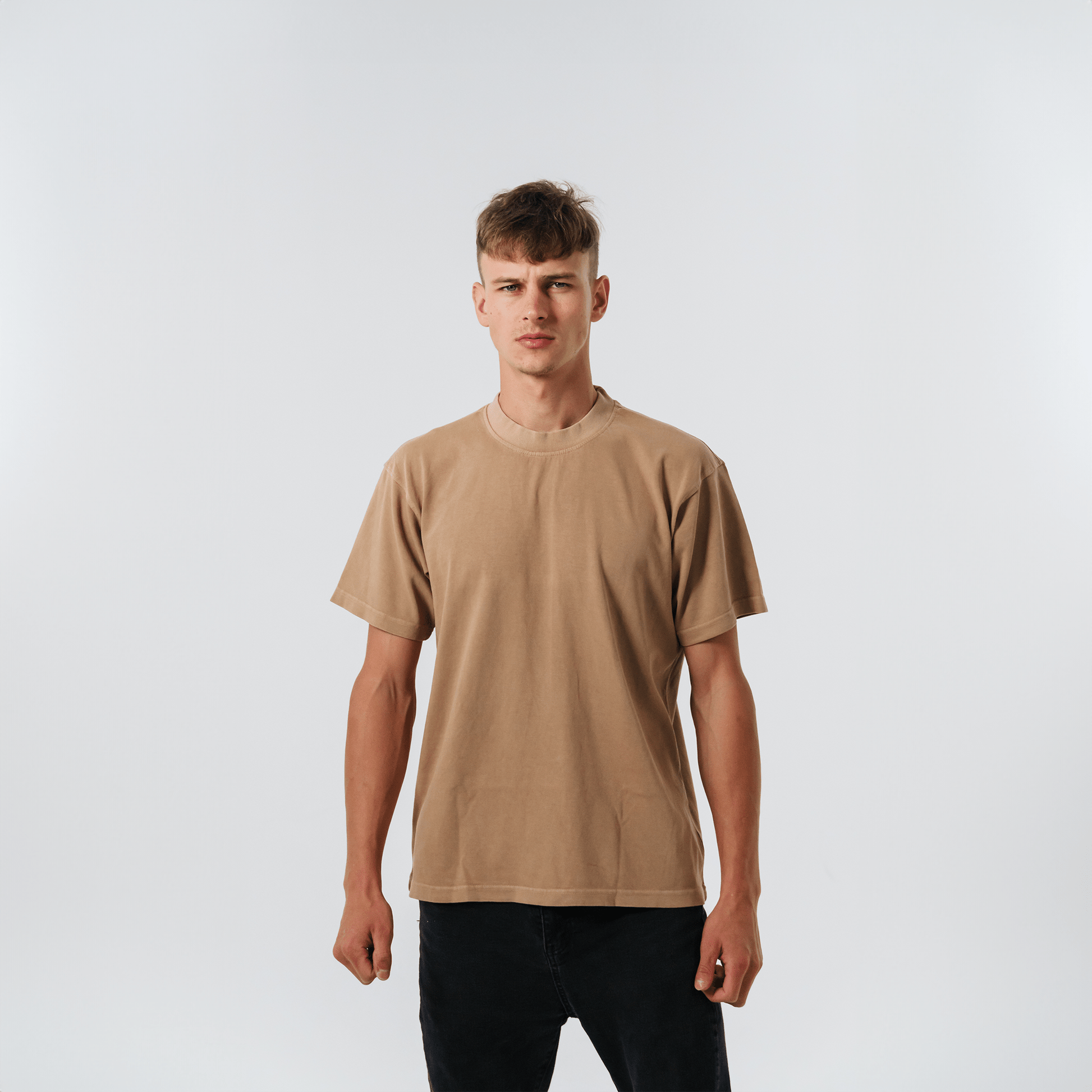 IRON SHARPENS IRON TEE (SANDSTONE BEIGE) - Born Again Collection