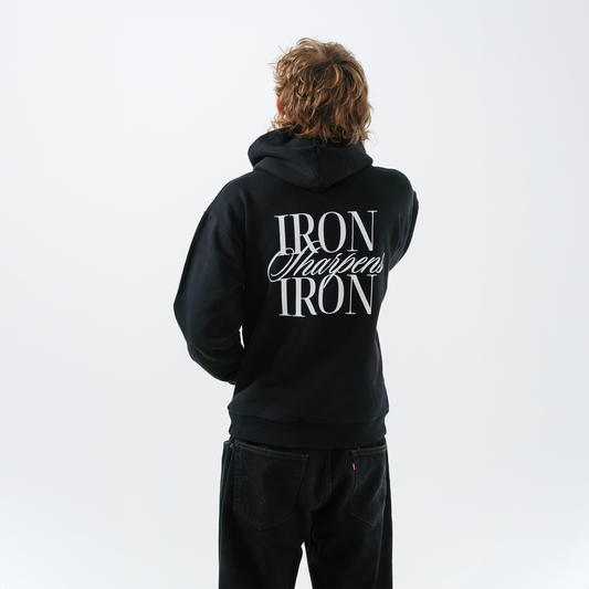 IRON SHARPENS IRON HOODIE (BLACK)