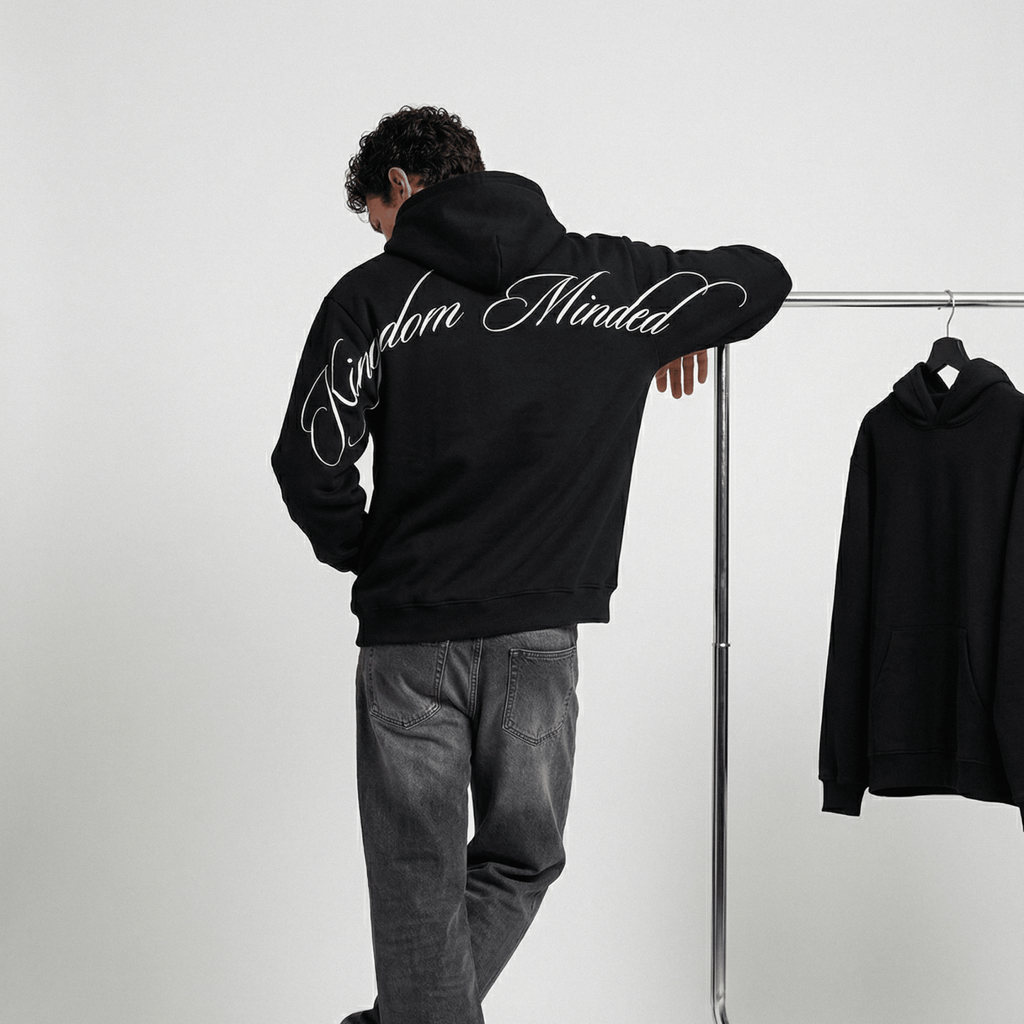 KINGDOM MINDED EMBROIDERED HOODIE - Born Again Collection