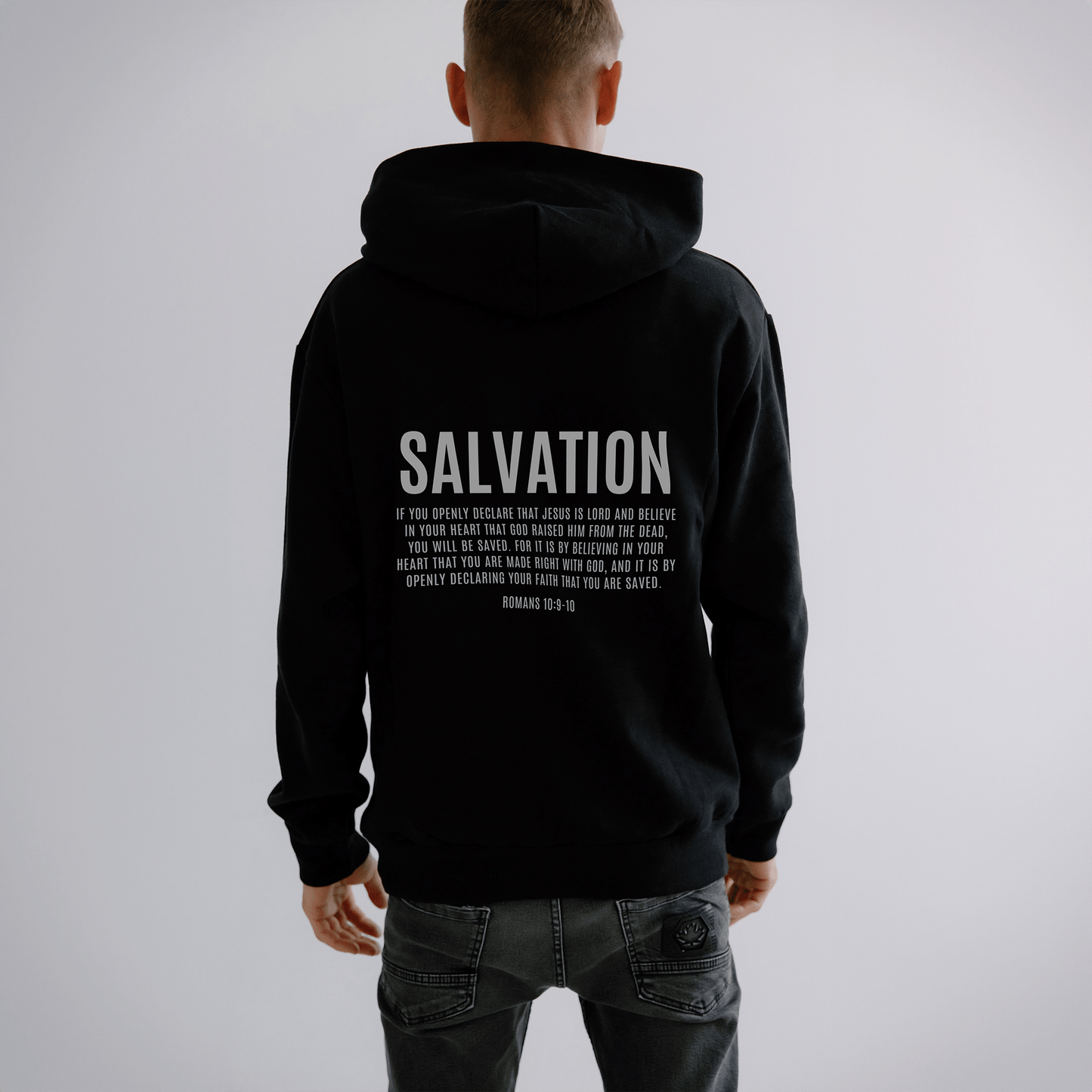 SALVATION HOODIE (BLACK) - Born Again Collection