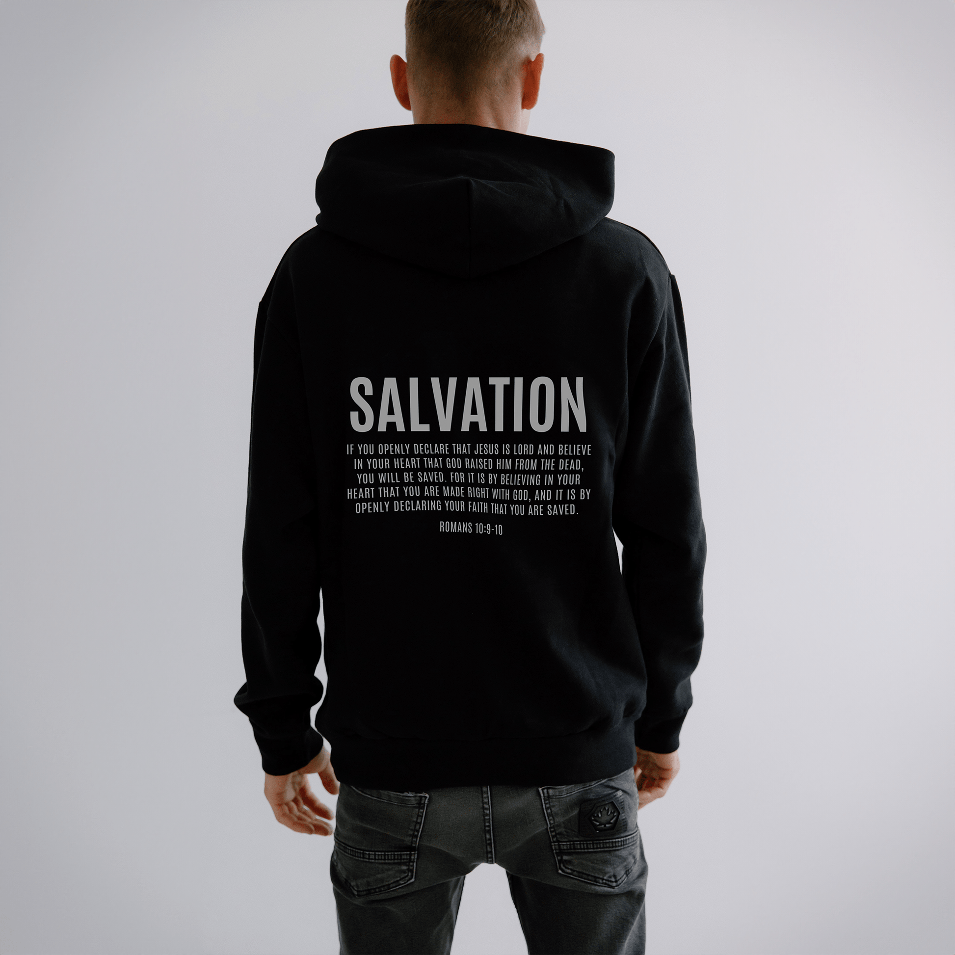 SALVATION HOODIE (BLACK) - Born Again Collection