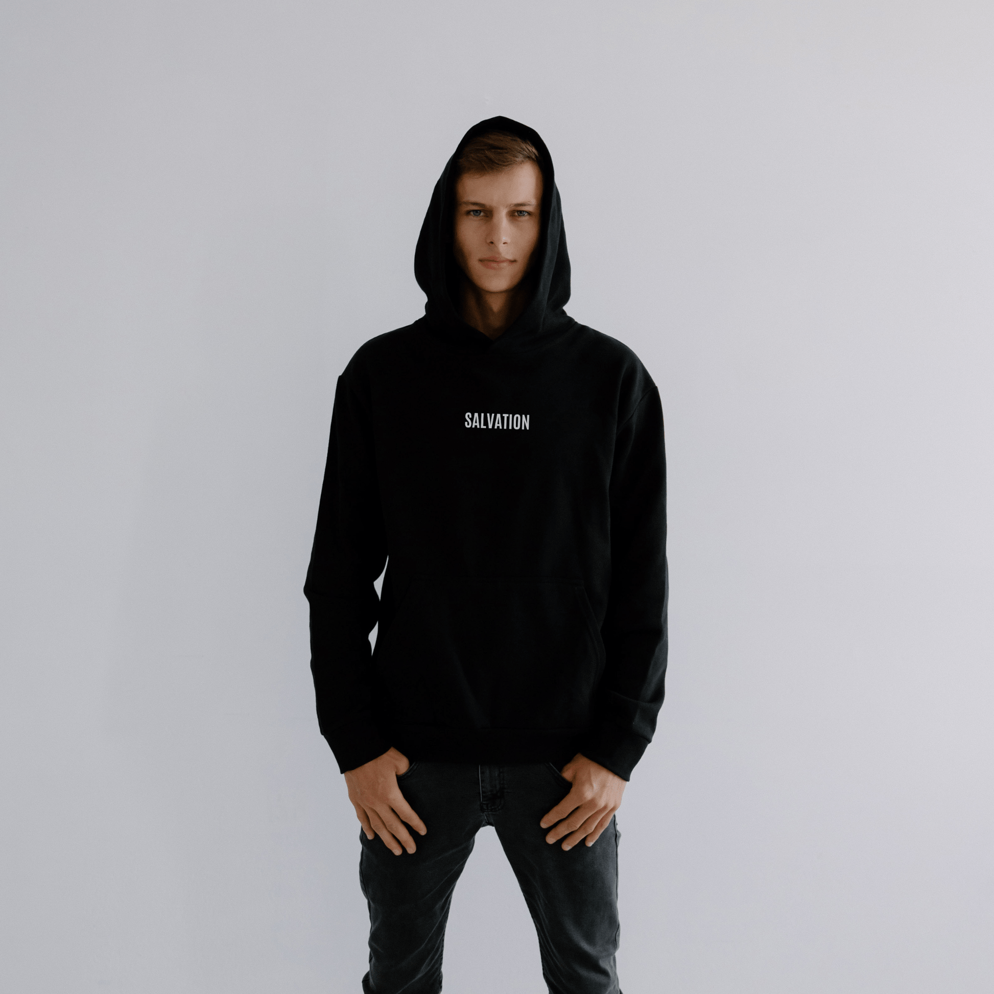 SALVATION HOODIE (BLACK) - Born Again Collection