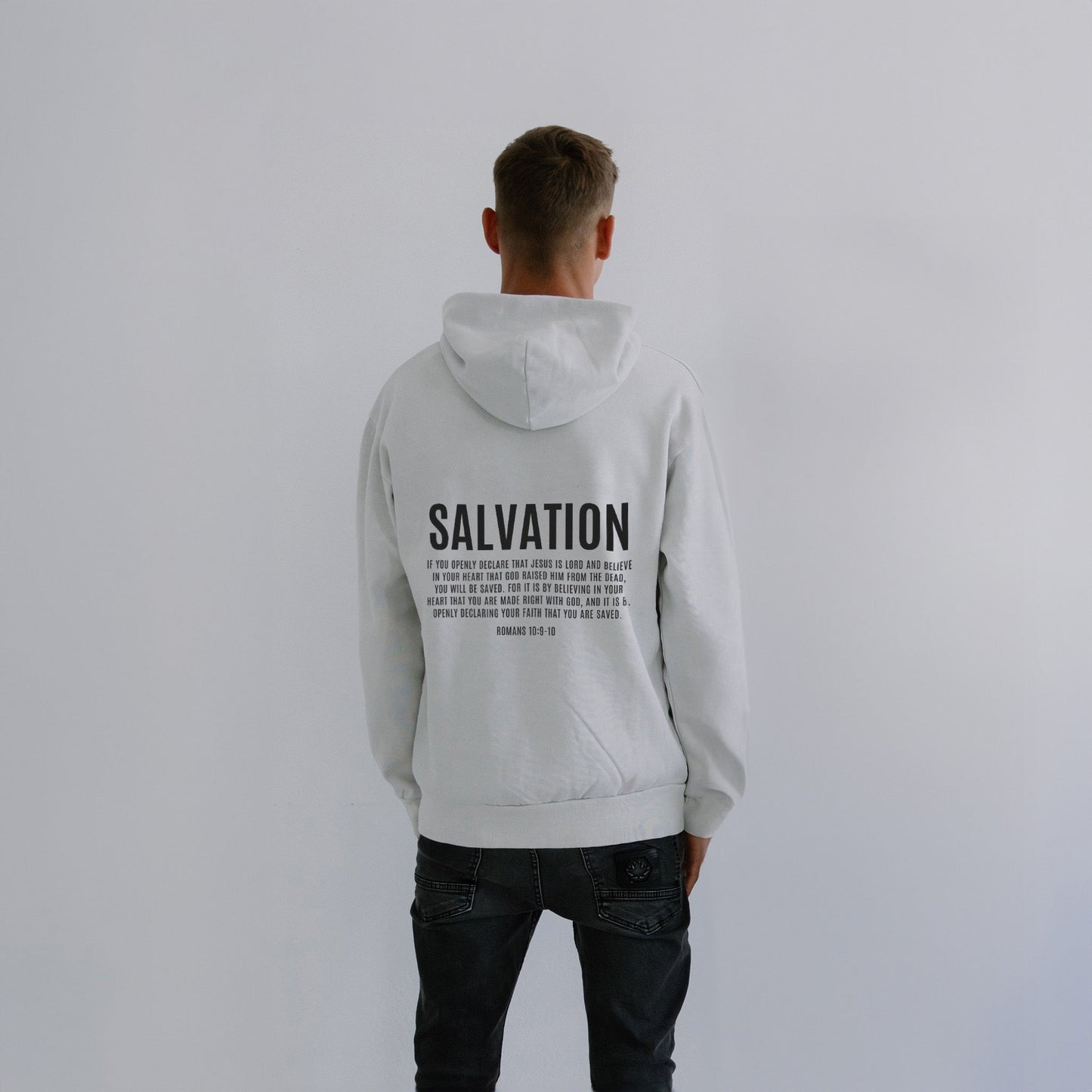 SALVATION HOODIE (MOONSTONE GREY) - Born Again Collection