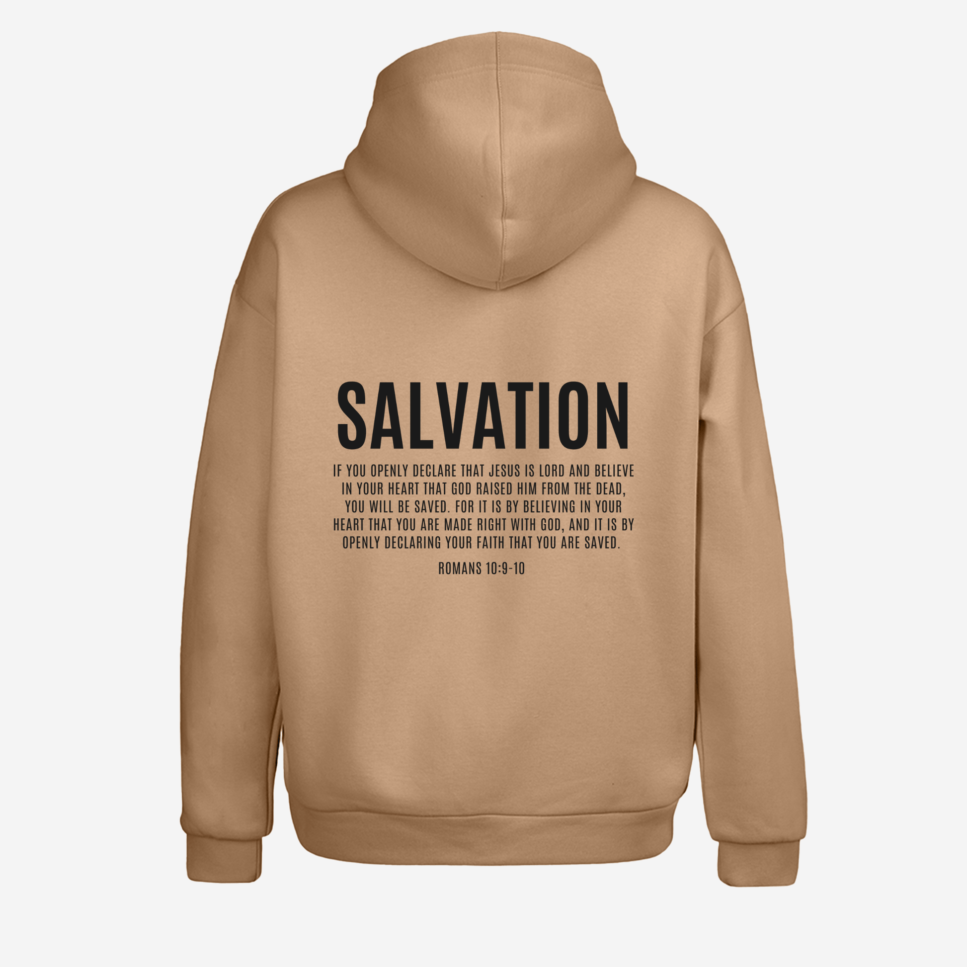 SALVATION HOODIE (SANDSTONE BEIGE) - Born Again Collection