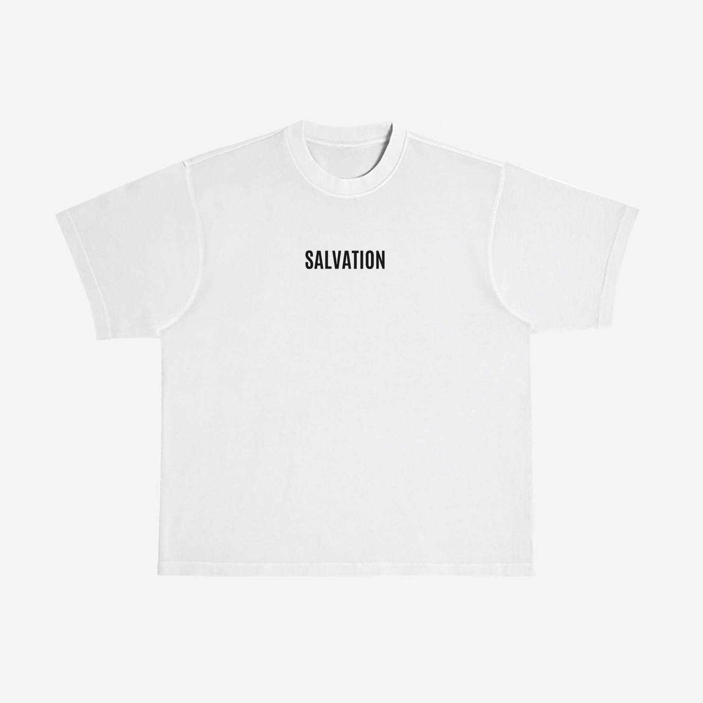 SALVATION OVERSIZED TEE (MOONSTONE GREY) - Born Again Collection