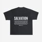 SALVATION OVERSIZED TEE (WASHED BLACK) - Born Again Collection
